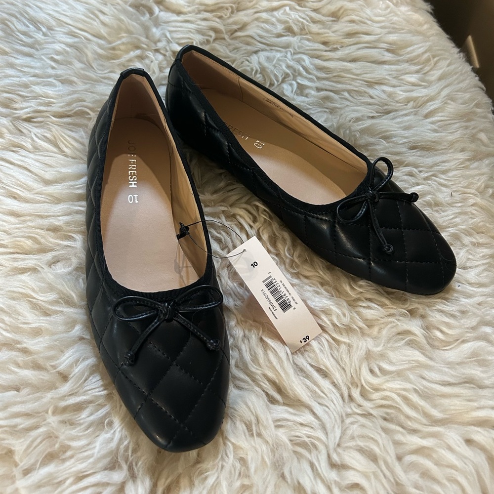 Quilted leather Ballet flats.